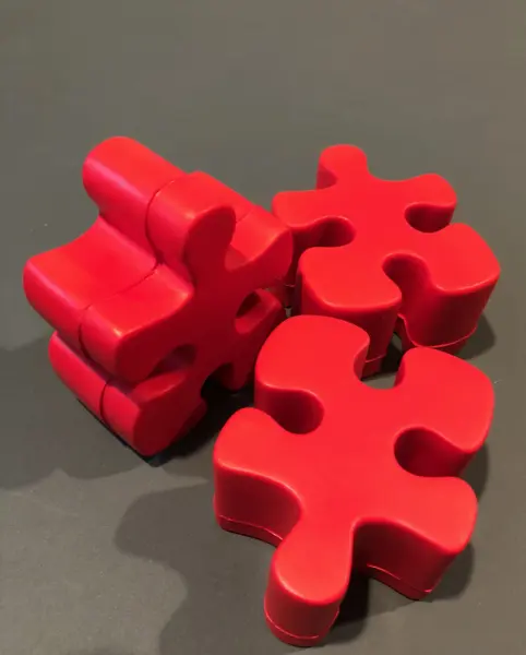 Delicious foam puzzle piece to give away to team members and to focus on the team itself and on cohesiveness.