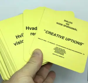 Creative UPTION gør-det-selv-samtalekort lige til at bruge uden forberedelse