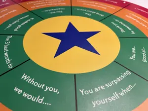 Team Coaching Mat for floor or table: DIY coach and acknowledge